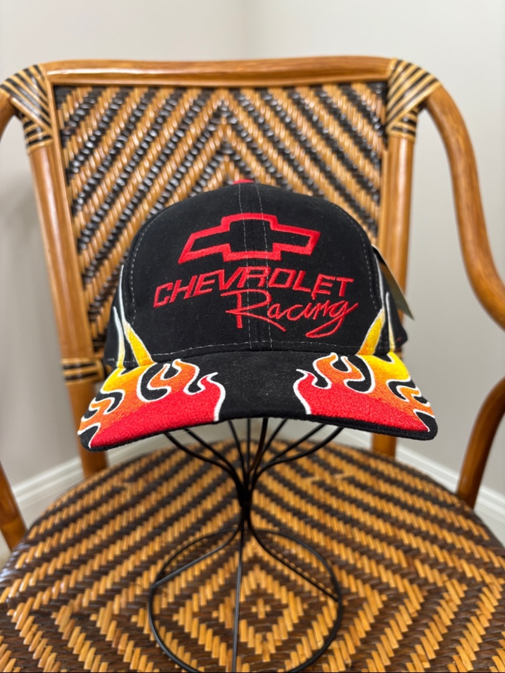 Vintage Chevrolet Racing Y2K Flames Hat GM NWT